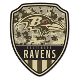Baltimore Ravens Sign Wood 11x14 Shield Shape-0