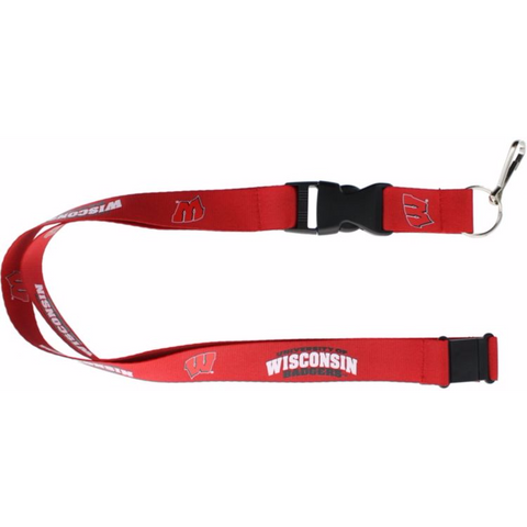 Wisconsin Badgers Lanyard Red - Team Fan Cave