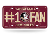 Florida State Seminoles License Plate #1 Fan - Team Fan Cave