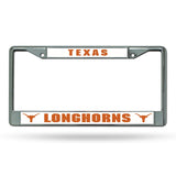 Texas Longhorns License Plate Frame Chrome - Team Fan Cave