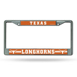 Texas Longhorns License Plate Frame Chrome Alternate Special Order - Team Fan Cave