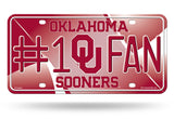 Oklahoma Sooners License Plate #1 Fan Alternate - Team Fan Cave