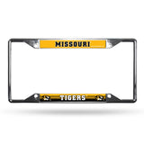 Missouri Tigers License Plate Frame Chrome EZ View - Special Order - Team Fan Cave