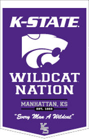 Kansas State Wildcats Banner 18x27 PowerHouse - Team Fan Cave