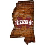 Mississippi State Bulldogs Wood Sign - State Wall Art - Special Order - Team Fan Cave