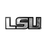 LSU Tigers Auto Emblem - Silver - Team Fan Cave