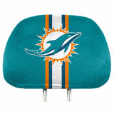 Miami Dolphins Headrest Covers Full Printed Style - Special Order