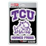 TCU Horned Frogs Decal Die Cut Team 3 Pack - Team Fan Cave