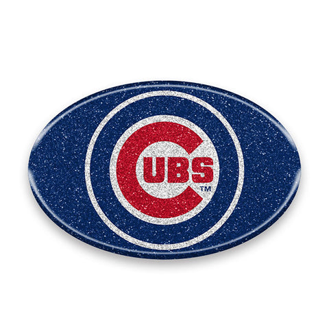 Chicago Cubs Auto Emblem - Oval Color Bling - Team Fan Cave
