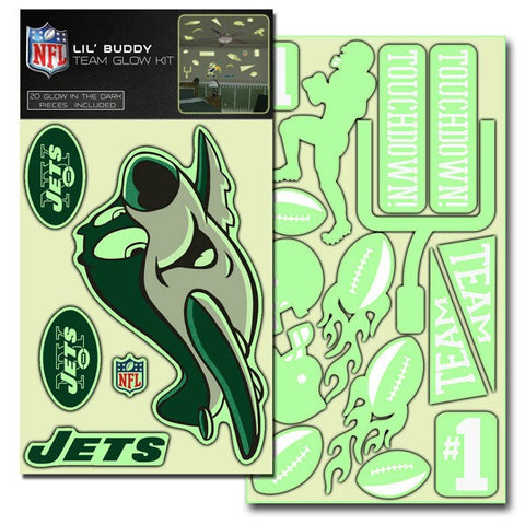 New York Jets Decal Lil Buddy Glow in the Dark Kit - Team Fan Cave