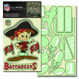 Tampa Bay Buccaneers Decal Lil Buddy Glow in the Dark Kit - Team Fan Cave