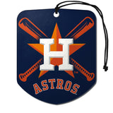 Houston Astros Air Freshener Shield Design 2 Pack - Team Fan Cave