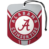 Alabama Crimson Tide Air Freshener Shield Design 2 Pack