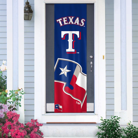 Texas Rangers Banner Door - Team Fan Cave