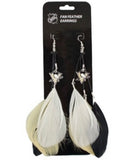 Pittsburgh Penguins Team Color Feather Earrings - Team Fan Cave