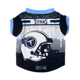 Tennessee Titans Pet Performance Tee Shirt Size S - Team Fan Cave