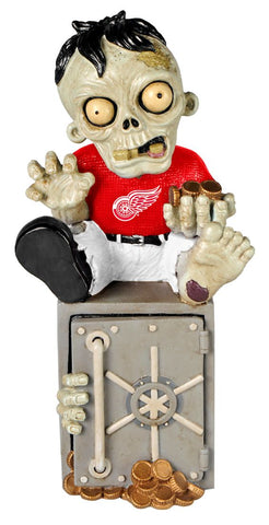 Detroit Red Wings Zombie Figurine Bank - Team Fan Cave