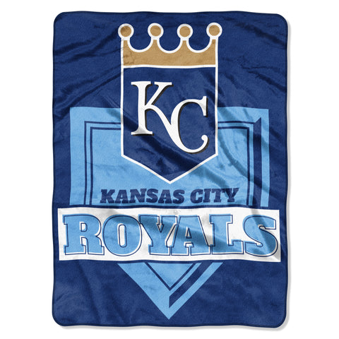 Kansas City Royals Blanket 60x80 Raschel Home Plate Design - Team Fan Cave