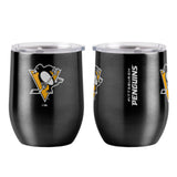 Pittsburgh Penguins Travel Tumbler 16oz Stainless Steel Curved-0