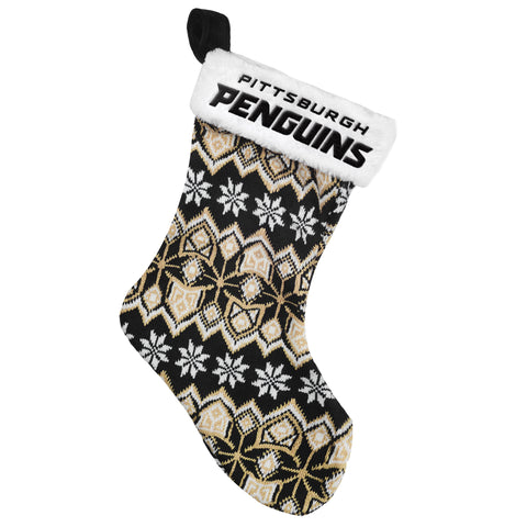 Pittsburgh Penguins Knit Holiday Stocking - 2015 - Team Fan Cave