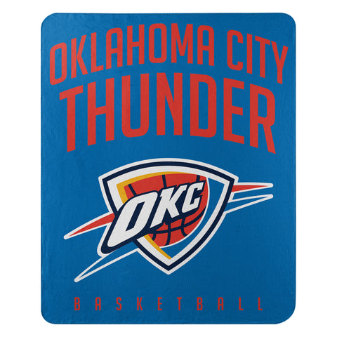 Oklahoma City Thunder Blanket 50x60 Fleece Lay Up Design - Team Fan Cave