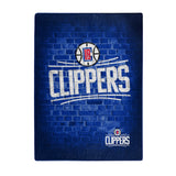 Los Angeles Clippers Blanket 60x80 Raschel Street Design - Special Order-0