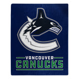 Vancouver Canucks Blanket 50x60 Raschel Interference Design - Special Order - Team Fan Cave
