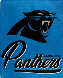 Carolina Panthers Blanket 50x60 Raschel Signature Design-0