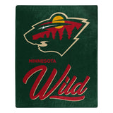 Minnesota Wild Blanket 50x60 Raschel Signature Design