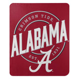 Alabama Crimson Tide Blanket 50x60 Fleece Campaign Design