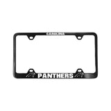 Carolina Panthers License Plate Frame Laser Cut Black - Team Fan Cave