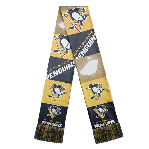 Pittsburgh Penguins Scarf Printed Bar Design - Team Fan Cave