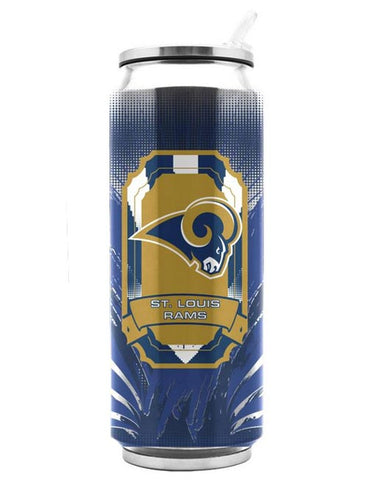 St. Louis Rams Thermo Can Stainless Steel 16.9oz - Team Fan Cave