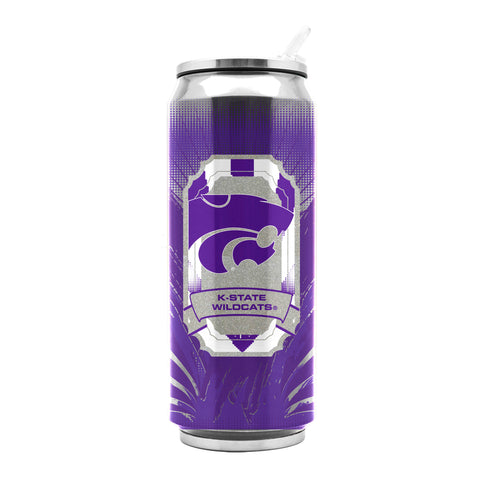 Kansas State Wildcats Stainless Steel Thermo Can - 16.9 ounces - Team Fan Cave