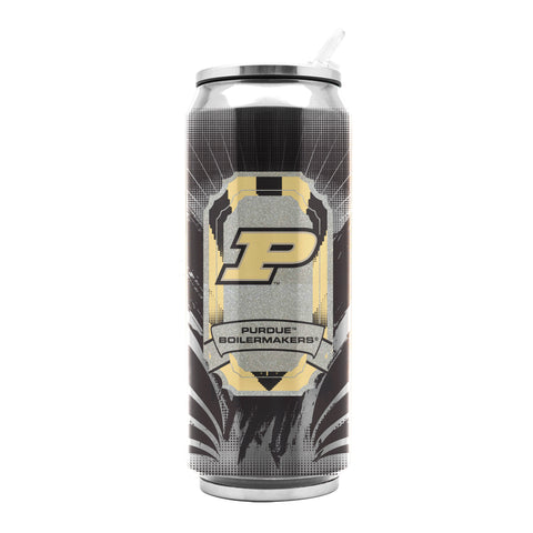 Purdue Boilermakers Stainless Steel Thermo Can - 16.9 ounces - Team Fan Cave