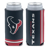 Houston Texans Can Cooler Slim Can Design Special Order - Team Fan Cave