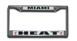Miami Heat License Plate Frame Chrome - Team Fan Cave