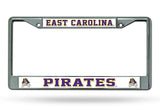 East Carolina Pirates License Plate Frame Chrome Special Order - Team Fan Cave