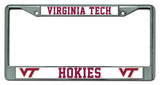 Virginia Tech Hokies License Plate Frame Chrome-0