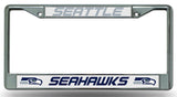 Seattle Seahawks License Plate Frame Chrome - Team Fan Cave
