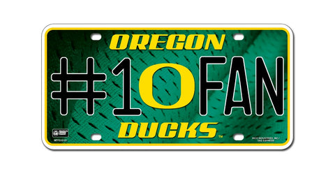 Oregon Ducks License Plate #1 Fan - Team Fan Cave