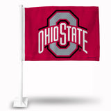 Ohio State Buckeyes Flag Car-0