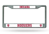 Indiana Hoosiers License Plate Frame Chrome-0