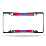 Philadelphia 76ers License Plate Frame Chrome EZ View - Special Order