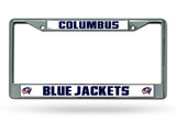 Columbus Blue Jackets License Plate Frame Chrome