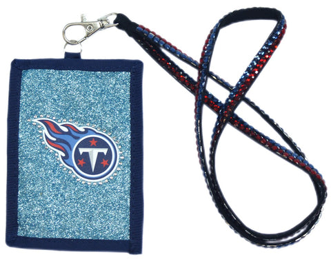 Tennessee Titans Wallet Beaded Lanyard Style - Team Fan Cave
