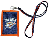 Oklahoma City Thunder Wallet Beaded Lanyard Style - Team Fan Cave