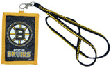 Boston Bruins Wallet Beaded Lanyard Style - Team Fan Cave