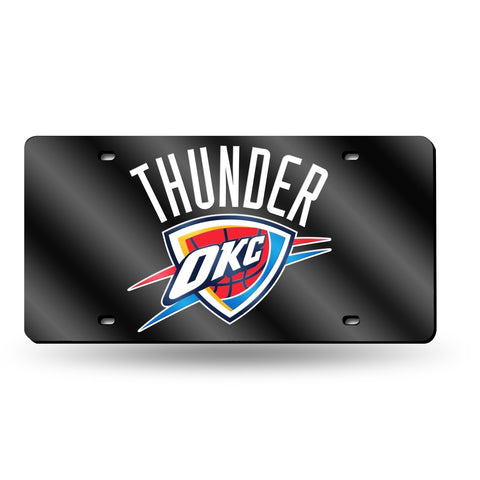 Oklahoma City Thunder License Plate Laser Cut Black