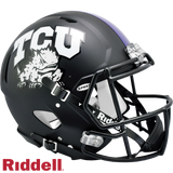 TCU Horned Frogs Helmet Riddell Authentic Full Size Speed Style-0